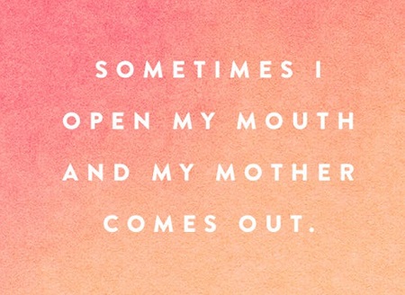 Sometimes I open my mouth